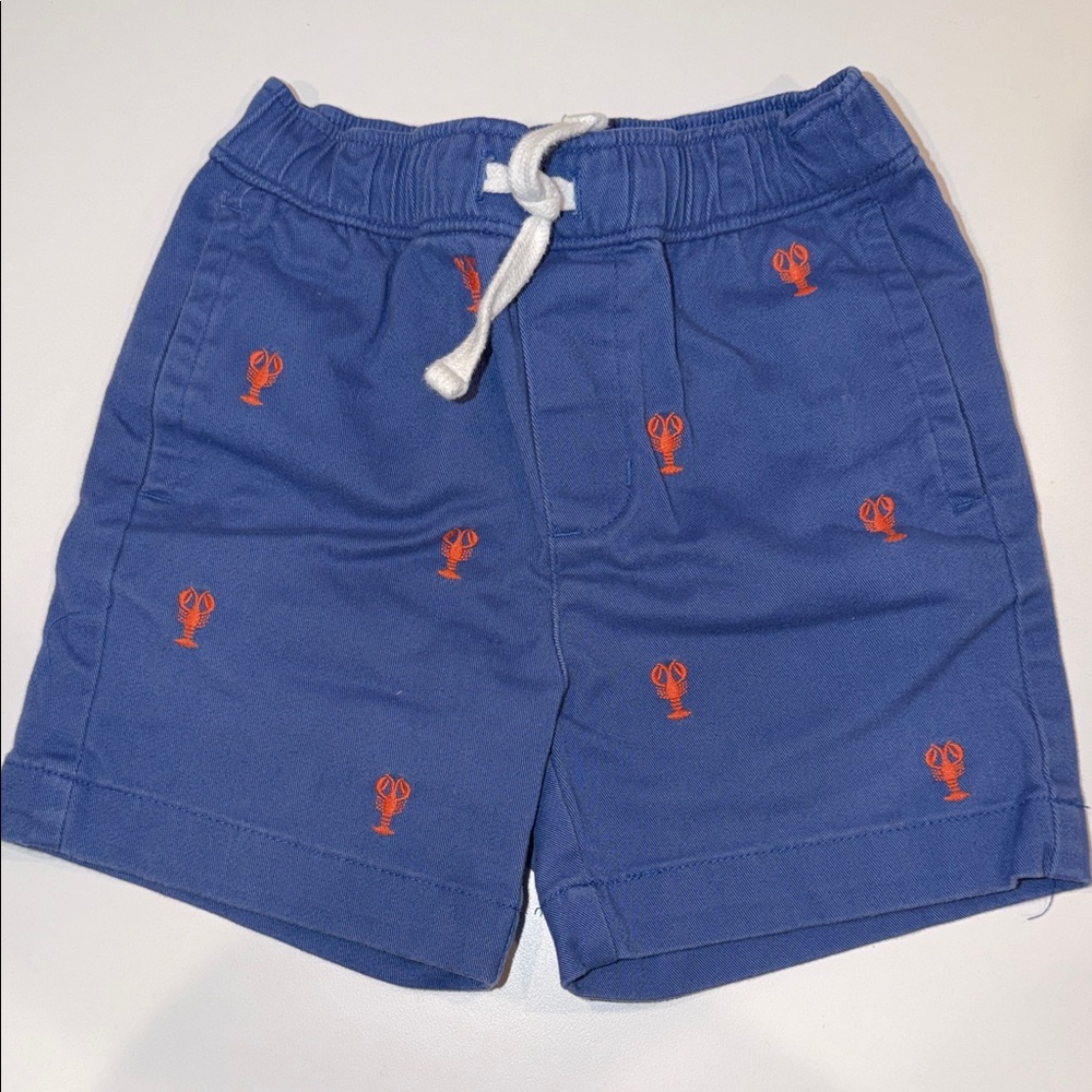 Janie and Jack Embroidered Lobster Pull-On Short, Size 3